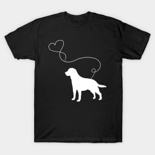 dog cute labrador heart T-Shirt